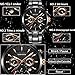 Men's Watches Luxury Diamonds Sports Casual Dress Business Watch Quartz Analog Waterproof Chronograph Date Wristwatch Stainless Steel Band Black Color
