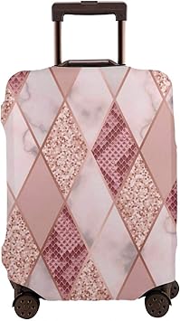 pink and rose gold suitcase