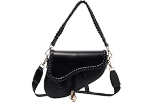 JBB Women Saddle Shoulder Bag Clutch Purse Small Crossbody Bag Satchel Bags Handbag PU Leather
