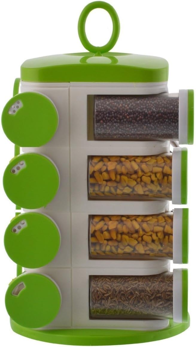 RESKA 16 – Jar Revolving Herb and Spice Rack Organiser/Masala Rack Containers and Jars
