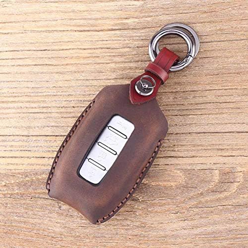 FHMMKL Leather Remote Car Key Case For Hyundai I30 Ix35 Genesis Equus Veloster Tucson Sonata Elantra 4 Buttons Key Shell Cover