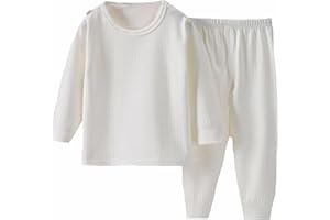 CRAZY GOTEND Unisex Kids Thermal Underwear Sets Boys Girls Base Layer Top & Bottom Warm Soft 6Months-11Years
