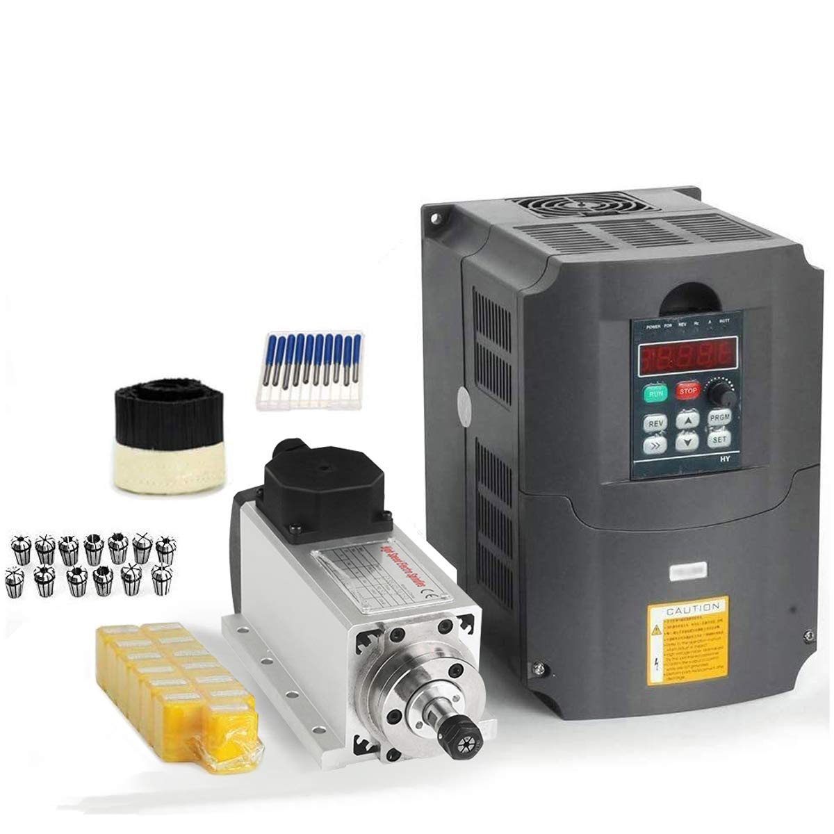 CNC Spindle Motor Kits, Square 110V 1.5KW Air