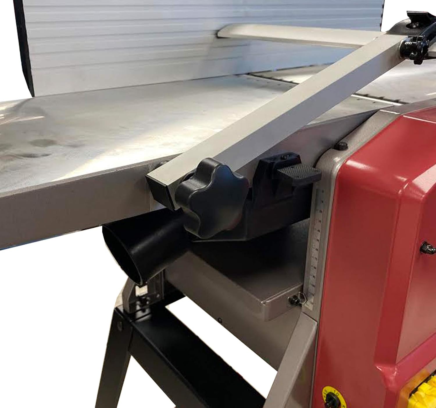 LUMBER JACK 10 x 5 Inch Planer Thicknesser with HSS Twin Blades, Dust Chute, & Legstand for Woodworking, Red, 10 inch - Image 5