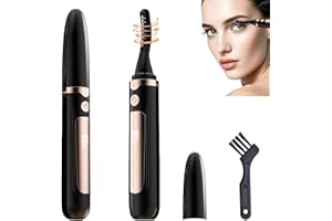 ECHTUR 2025 Heated Eyelash Curler-USB Rechargeable Electric Eyelash Curler- Eyelash Curlers Heated 4 Temperature Modes Fast Heat Up Within 3s - 24 Hours Long Lasting- with Led Display for Women Girls(Black)