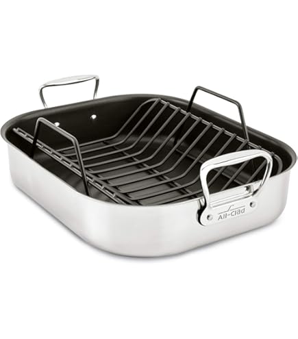 Amazon.com: All-Clad Outdoor Nonstick Roaster Set 15x11 Inch Oven