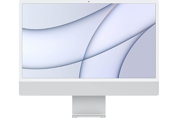 Apple 2021 iMac with Apple M1 Chip with 8-core CPU, 24-inch, 8GB RAM, 512GB SSD Storage Silver (Renewed)