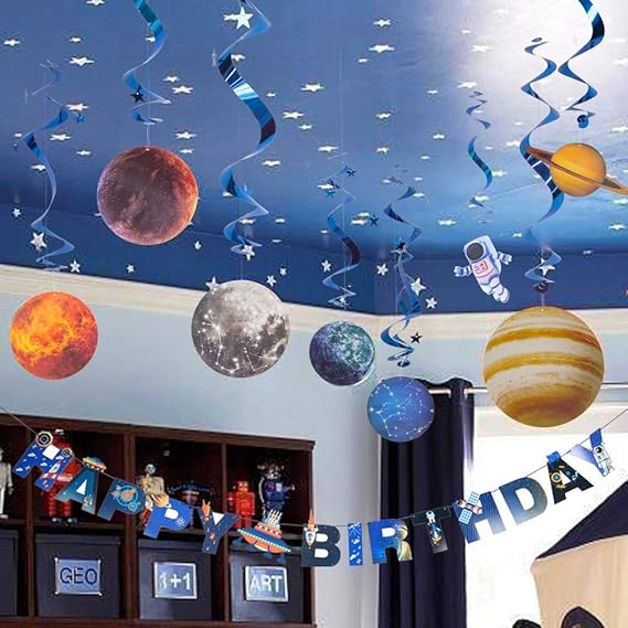 Lune Systeme Solaire Planet Cupcake Toppers Anniversaires Uranus Saturn Figurines De Gateau Decorations Figurines