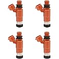 Fuel Injector 4 Holes 4Pcs | Replacement for Yamaha Outboard 115 HP Marine Mitsubishi Eclipse Galant Mirage Chrysler Dodge Suzuki | Replace# 68V-8A360-00-00, INP-771, CDH-210