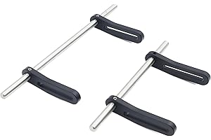 Raflot Adjustable 1/10 Scale Bumper Mount Front Rear, Metal Bumper Set Complete for RC Crawler Axial SCX10 Element Enduro Gen7 Gen8 TRX6 TRX4 Upgrades(Black)