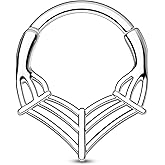 COCHARM Halloween Septum Rings 16G Septum Jewelry Cute Helix Daith Earrings for Women Stainless Steel Rook Daith Piercing Jewelry