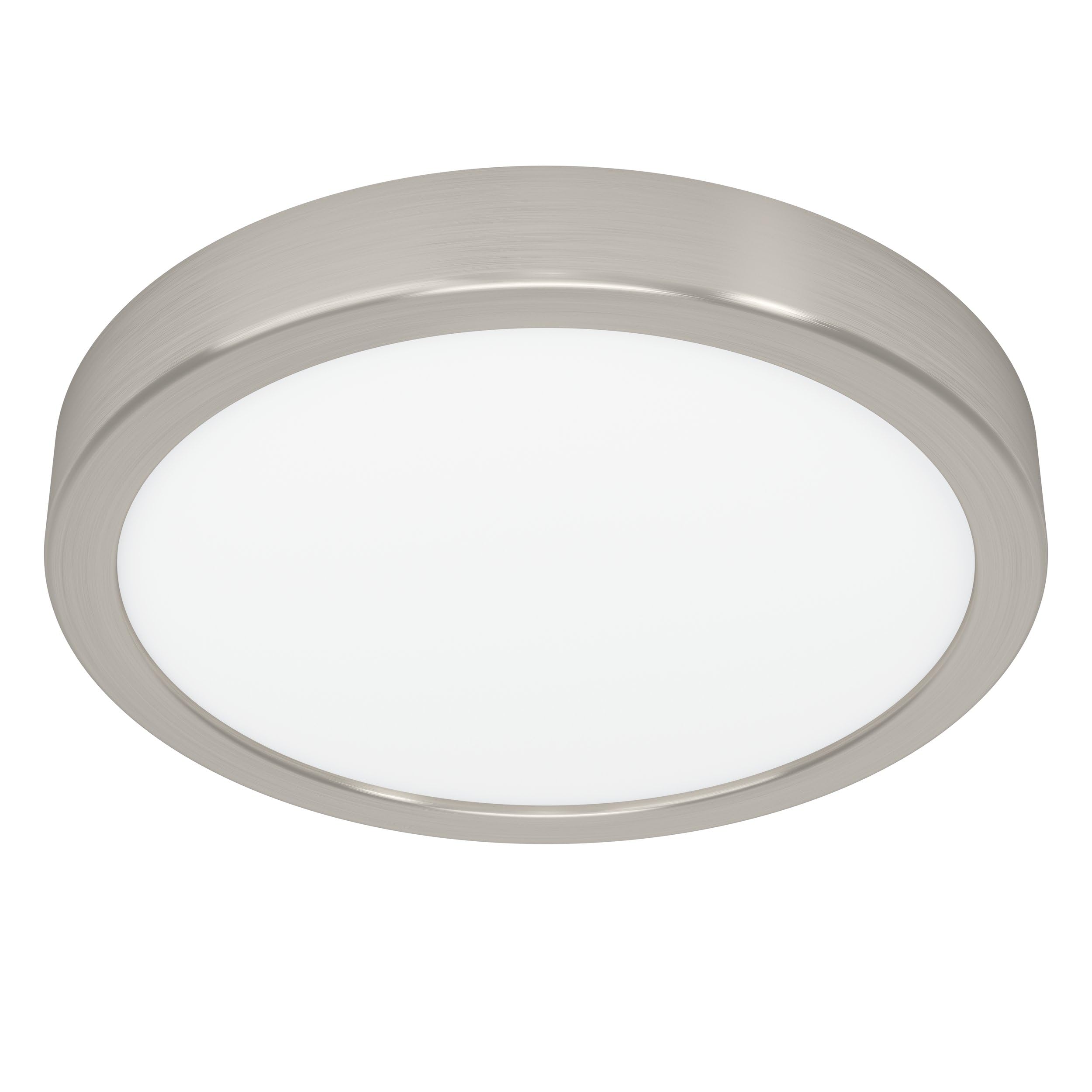 Eglo LED Ceiling Light Fitting Fueva 6, Round Ceiling lamp, Flush Light Fixture, Plastic in Silver and White, Ceiling Lighting Warm White-Cold White, ⌀ 21 cm