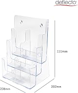 Deflecto 3-Tier 6-Pocket DL Size Portrait Literature Holder view 2