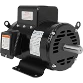 7.5HP Air Compressor Motor ODP 3450RPM, Single Phase 184T Frame Motor, 208V-230V, 1-1/8"Shaft Diameter Rolled Steel Shell