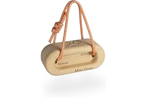 YY Vertical - The Original Mini Crux Pocket Training for Climbing, hangboard in Wood for Rock Climbing, adapts to Pull up bar