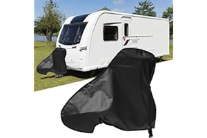 BONFQERT Caravan Hitch Cover, Trailer Hitch Lock Covers - Universal Waterproof Breathable Tow Hitch Cover for Caravan, Tongue Jack Cover, PVC Trailer Towing Ball Coupling Lock Covers