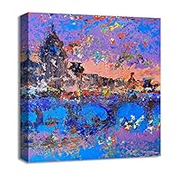 Canvas Wall Art Landscape Canvas Prints Home Artwork Decoration for Living Room, Bedroom - 12x12 inches