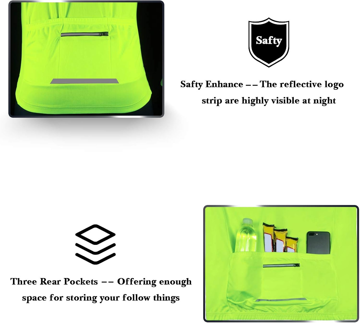 Dooy Men's Cycling Bike Jersey Long Sleeves Full Zipper Biking Shirts with Pockets, Breathable MTB Shirt Basic Series : Sports & Outdoors