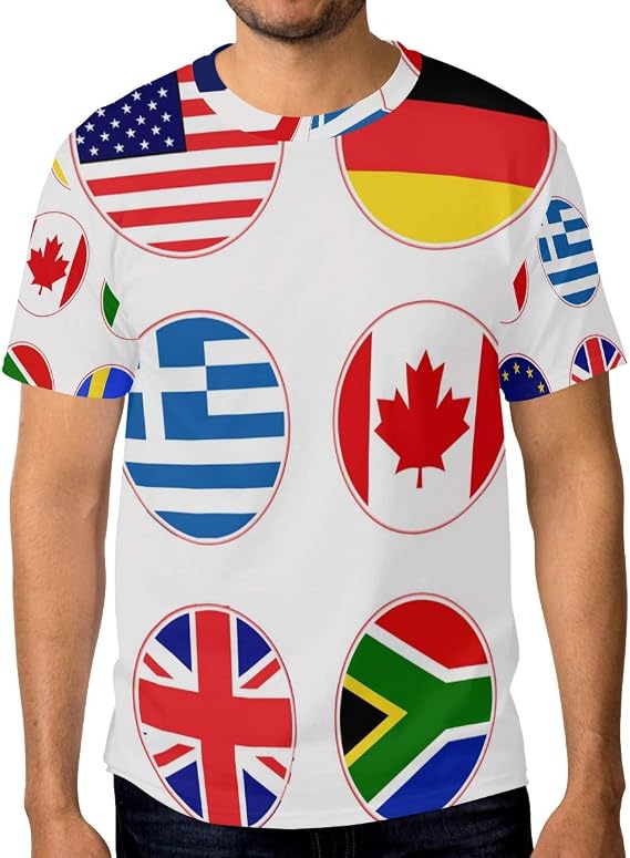 flags on shirt sleeves