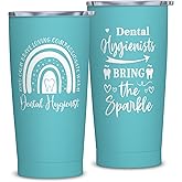 Cwutoba Dental Hygienist Gifts for Women, Dental Hygienist Graduation Gifts, Hygiene Appreciation Gift, Dentist Gift for Coworker 20oz Stainless Steel Tumbler