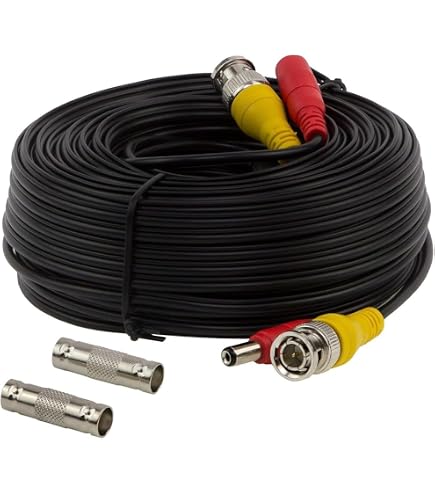Câble Tout-en-Un BNC Vidéo & Alimentation 18M HD/AHD/TVI – Cuivre Pur Pour Caméras De Surveillance