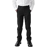 KEYWANTS Boys Dress Pants Slim Fit School Uniform Pants for Boys Adjustable Waist Trousers