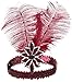 Zivyes 1920s accessories Feather Headband Earrings Pearl Necklace Gloves Cigarette Holder