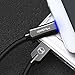USB Type C Cable rnairni Smart LED Auto Disconnect Quick Charge 3.0 Lightning Charge Cable - For MacBook Pro,Samsung Galaxy S8+/S8 Edge,Google Pixel,LG G6/G5,HTC 10 & More (Black)