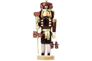 German Christmas Nutcracker Gingerbread King Natural Wood - 37,5cm / 15 inch - Christian Ulbricht