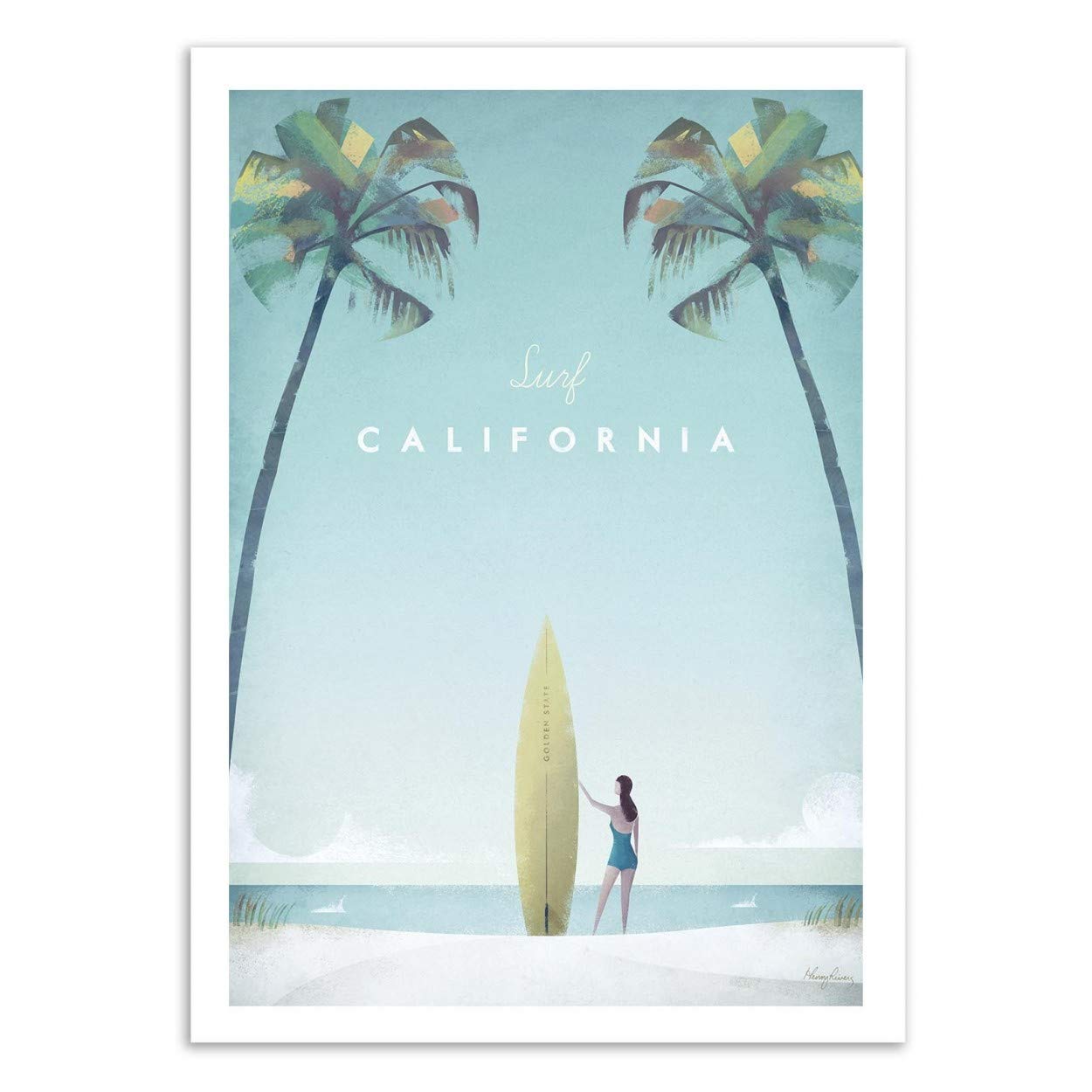 Wall Editions Art-Poster - Visit California - Henry Rivers