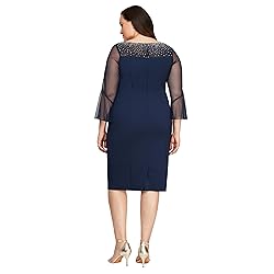 Alex Evenings Women's Plus Size Short Shift Dress