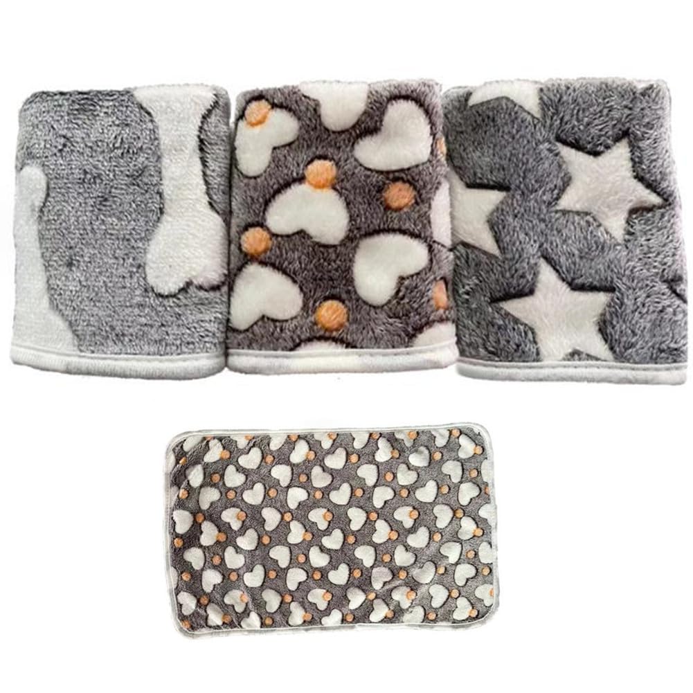 LATRAT Pack of 3 Dog Blanket Cat Blankets Washable and Fluffy Cuddly Blanket Dog Fluffy Cat Blanket Sofa Protector for Dogs Dog Blanket Sofa (3 Patterns)