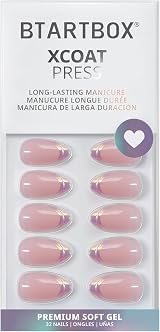 BTArtbox Press On Nails Short Almond Chrome Silver 16 Sizes Dazzling Pink view 4