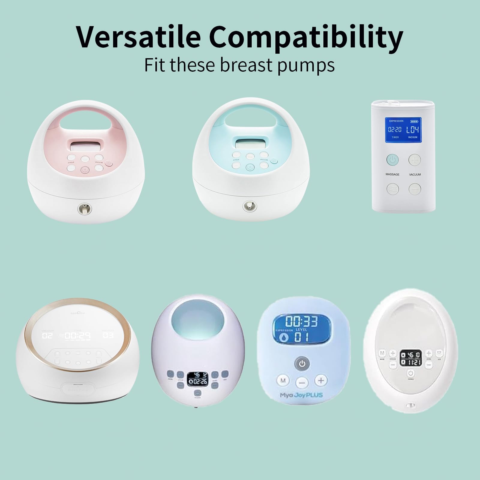 TOVVILD 8oz Breast Pump Milk Collection Cup - Compatible with Spectra S1/S2/S9, Not Original Spectra Accessories, Replace Breast Pump Kits, 24mm Flange Breast Milk Collector Cup Tubing Parts