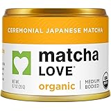 Matcha Love Ceremonial Green Tea Organic 0.7 Ounce Canister (Pack of 1) Green Tea Powder