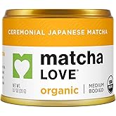 Matcha Love Ceremonial Green Tea Organic 0.7 Ounce Canister (Pack of 1) Green Tea Powder