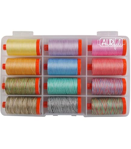 Aurifil 50wt Baumwollgarn 'Fairy Floss' - 1422 Meter, Für Quilten, Sticken & Nähen
