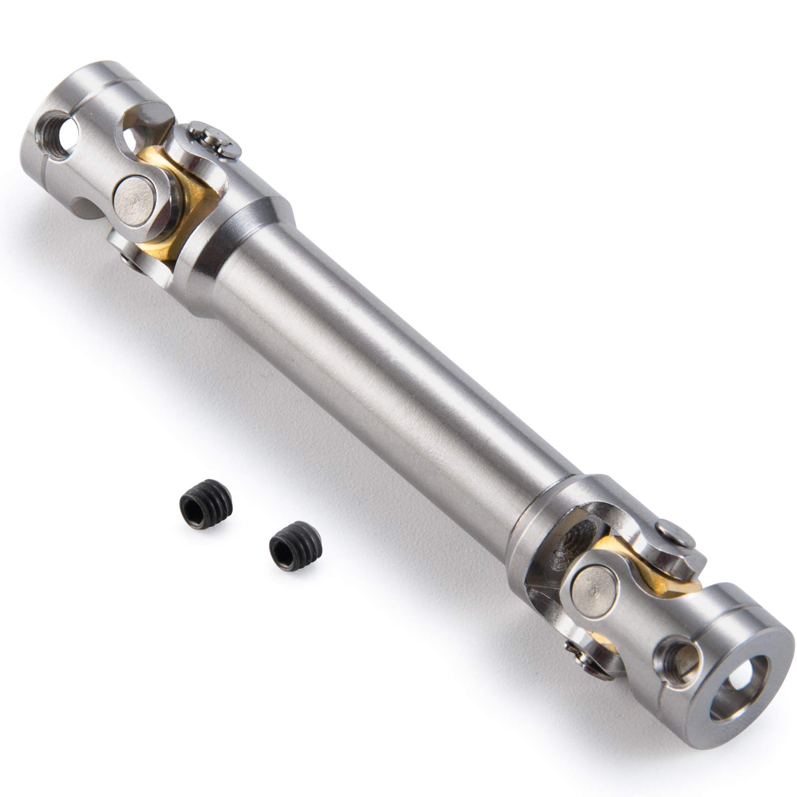 Photo 1 of RC-Hub 1Pcs RC Driveshafts Metal Drive Shaft 45-50/47-57/55-67/60-80mm for 1:14 Tamiya Trailer Tractor Truck RC Crawler Car (60-80mm)