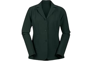 Kerrits Women's Equestrian Stretch Competitor Coat – 3-Snap, Lightweight English Horse Show Jacket, Machine Wash