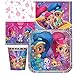 Party Pack for 16 Shimmer and Shine Birthday Party Supplies Plates, Napkins, Cups, Tablecover