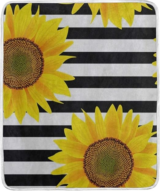 sunflower baby blanket