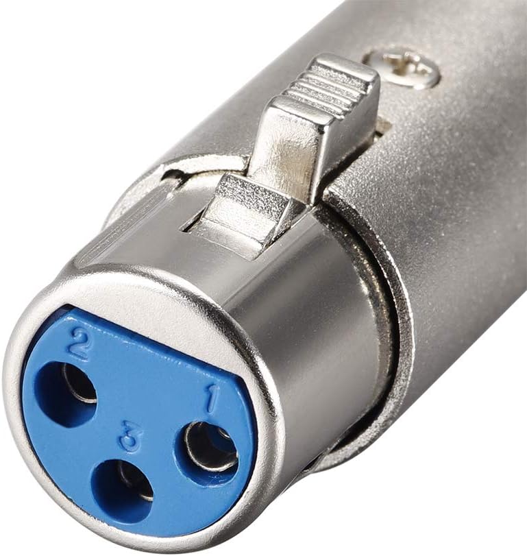 sourcing map XLR Female to 1/4" Male TRS Adapter,Gender Changer - Image 5