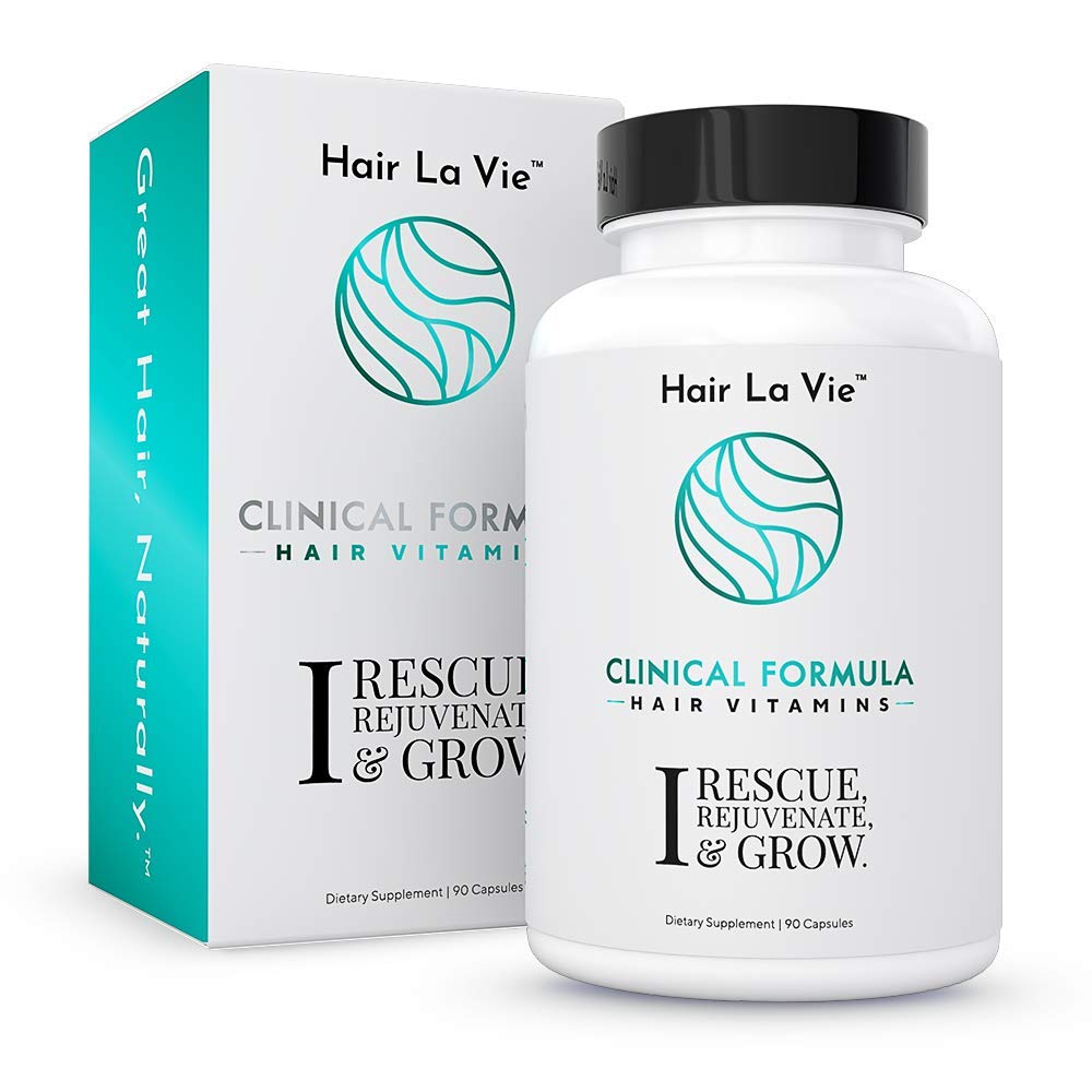 Hair La Vie Clinical Formula Hair Vitamins with Biotin and Saw Palmetto - Thicker Healthier Hair Growth : Beauty