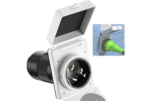 iztor 50A 125/250V RV Plug Power Inlet RV Cable Electrical Twist Lock Shore Power Inlet Plug NEMA SS2-50P for Marine Boat Tra