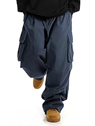 OYOANGLE Men's Drawstring Elastic Waist Flap