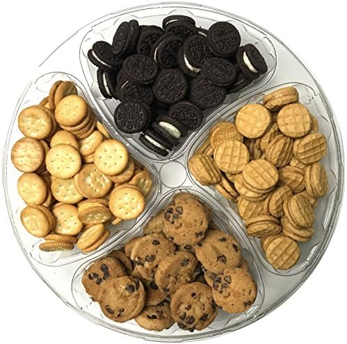 Happy Snacks Mini Cookie Mix - Gift &amp; Party Tray Filled With Oreos - Chips Ahoy - Nutter Butter - Ritz Cheese Crackers (20 oz)