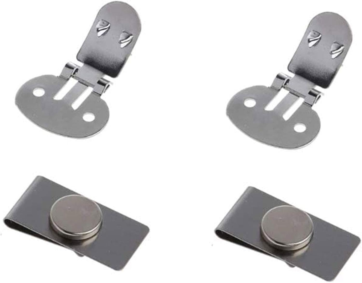 HHYSPA 2/4 Set Invisible Tie Clip Men's Suit Jacket