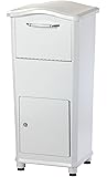 Architectural Mailboxes 6900W Elephantrunk Parcel Drop Box, White