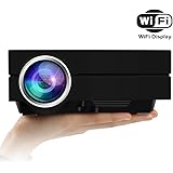 Ezapor Wireless Display Mini Projector GM60A WIFI 130 Inch Screen 800x480 1000 Lumen Enjoy Video Movie Game