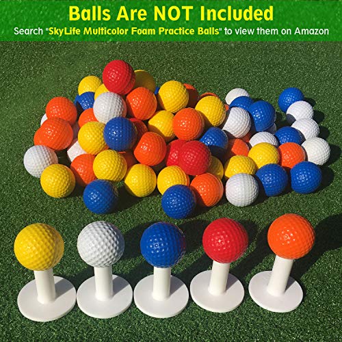 SkyLife Golf Rubber Tee Holder Set 2inch 2 Count for Driving Range Golf Practice Mat (2in 2count)